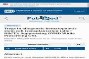 Tregs in allogeneic hematopoietic stem cell transplantation (allo-HSCT): Suppressing GVHD While Preserving GVL